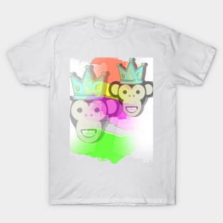 Monkey puts on a crown T-Shirt